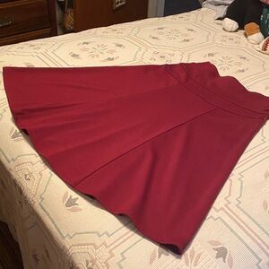 NorthStyle Burgundy Skater Skirt